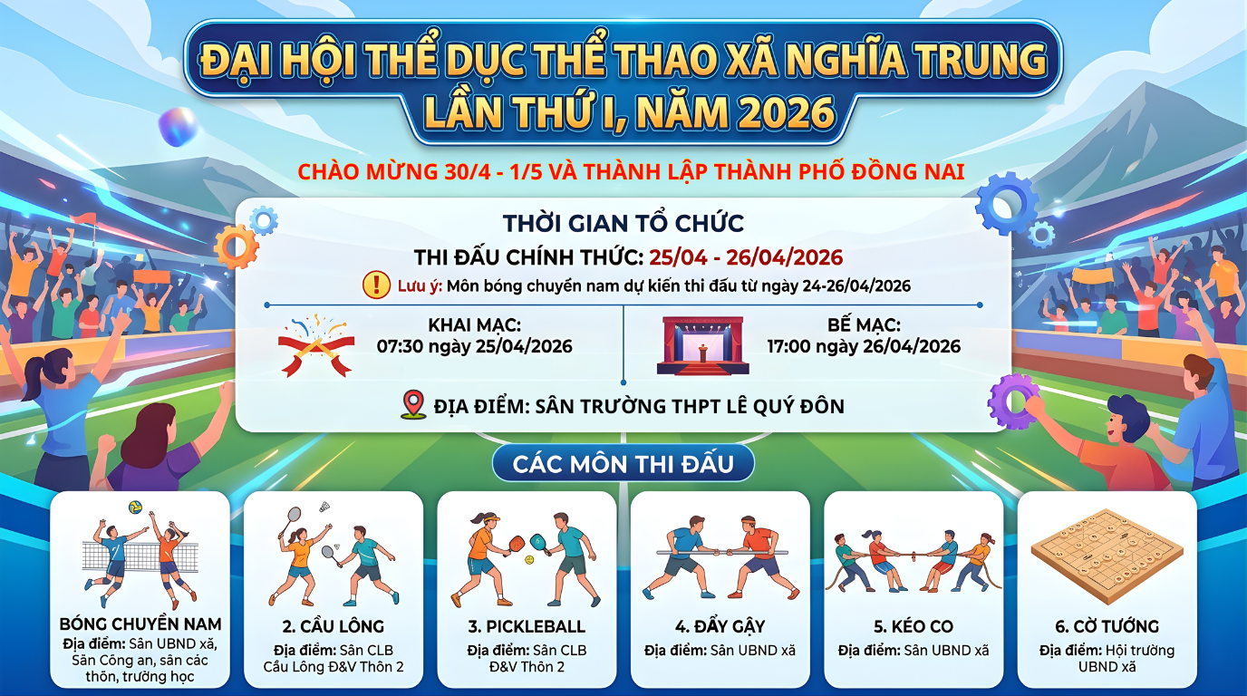 ĐẠI HỘI THỂ DỤC THỂ THAO XÃ NGHĨA TRUNG (1)